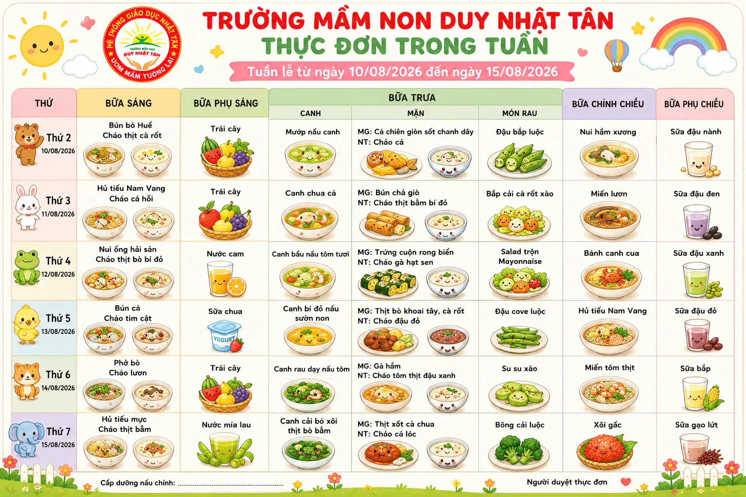 TRƯỜNG MẦM NON DUY NHẬT TÂN